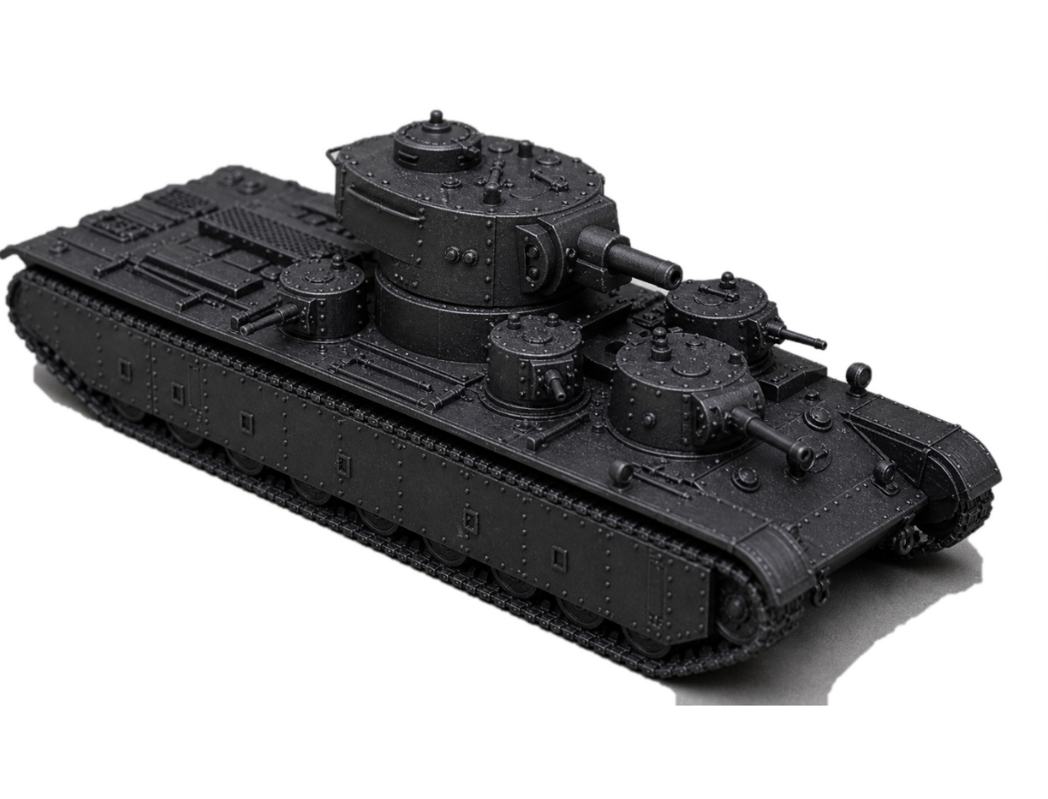 SSMODEL 1/700 T-35 mod Tank Resin Model Kit TSS7000043 — detail view 2
