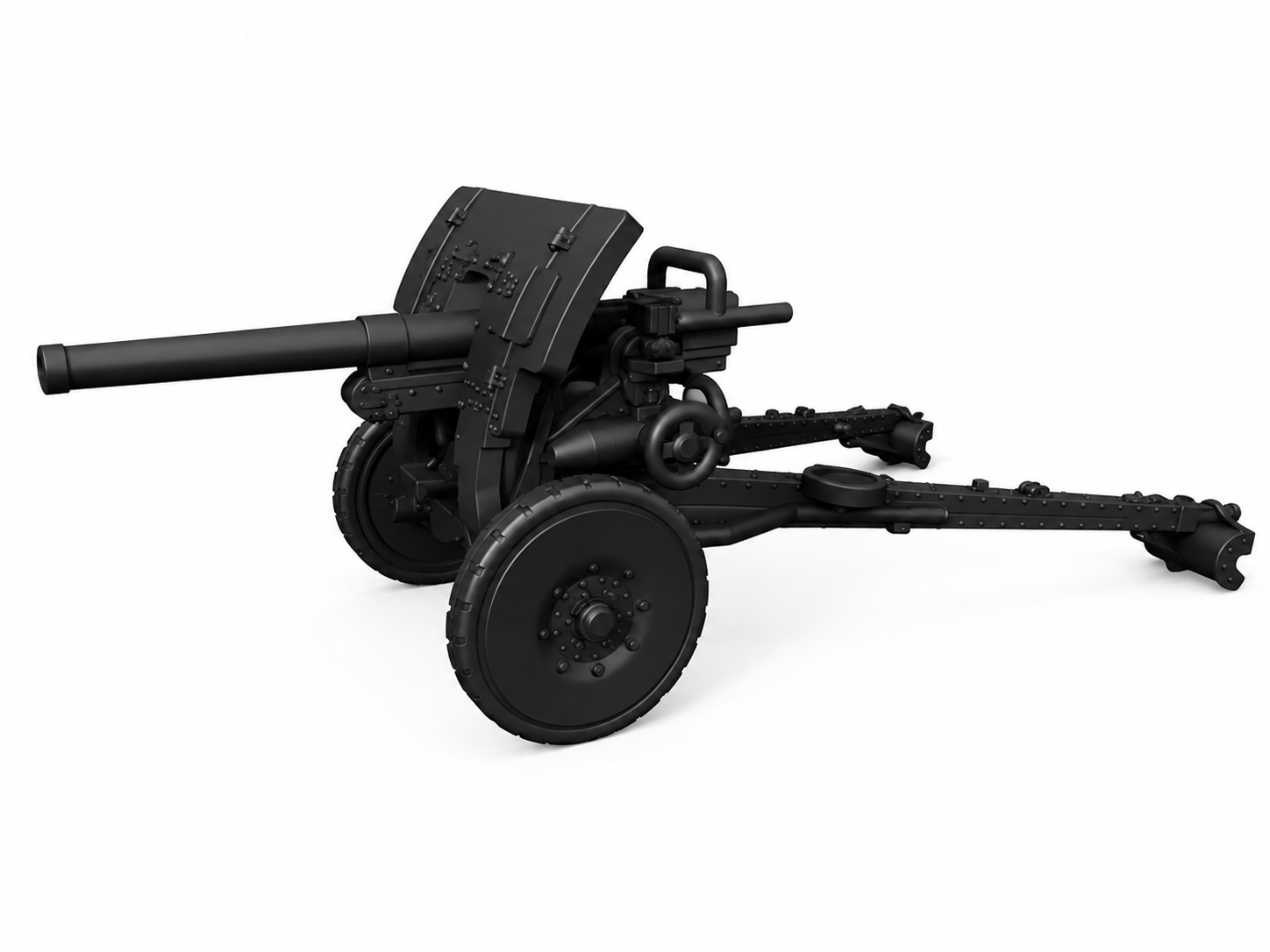 SSMODEL 1/56 Anti-tank FRC 47 mm Model 1931 Resin MODEL KIT TSS0561457 — scale model kit