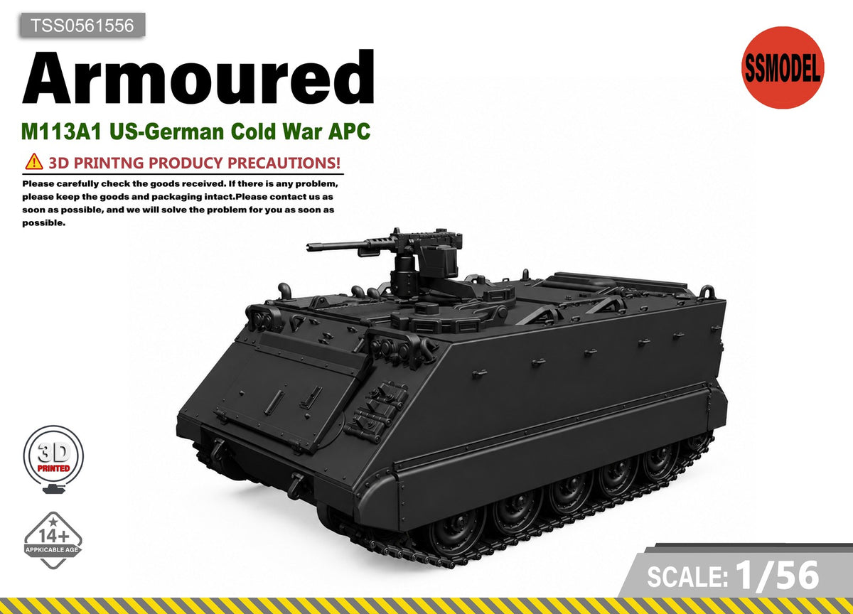 SSMODEL 1/56 M113A1 US-German Cold War APC Resin Model Kit TSS0561556 Main image