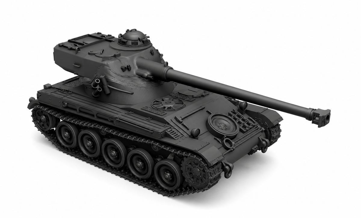 SSMODEL 1/144 AMX-13 Early Light AFV Armored Vehicle Scale Model Kit TSS1440362