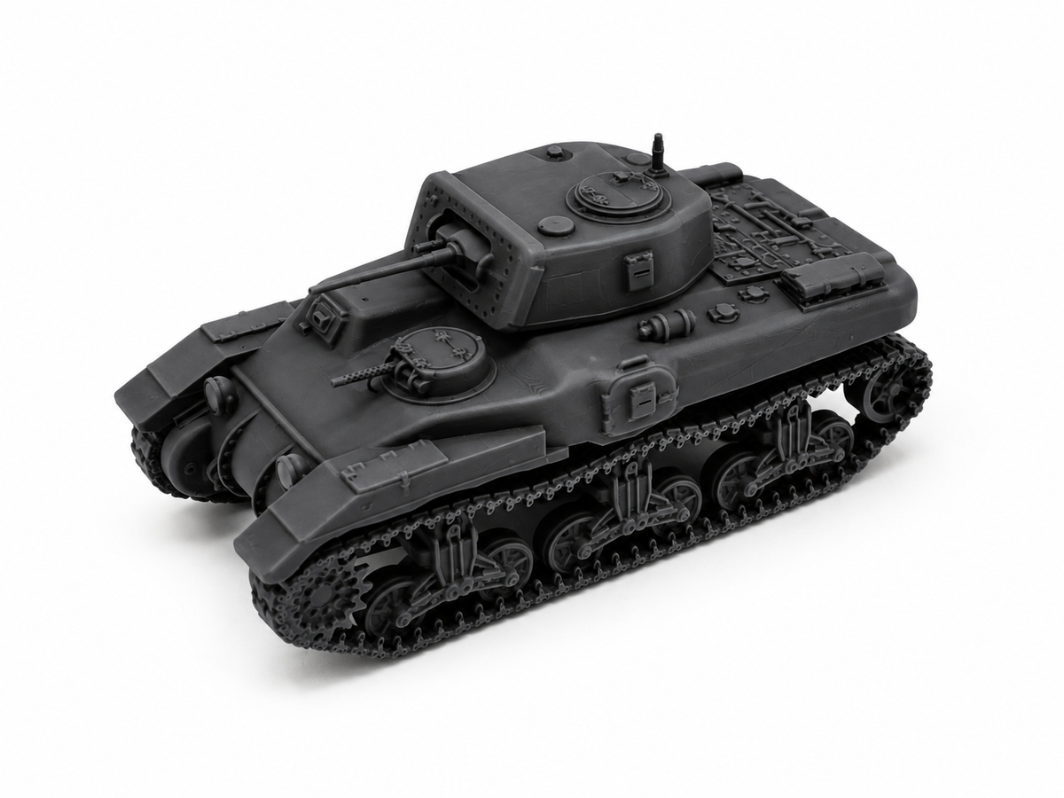 SSMODEL 1/220 Ram Mk.I 2-pounder Canada Tank Resin Model Kit TSS2200917 — scale model kit