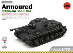SSMODEL 1/72 Pz.Kpfw. KW I 756 (r) Tank Resin Model Kit TSS0720106