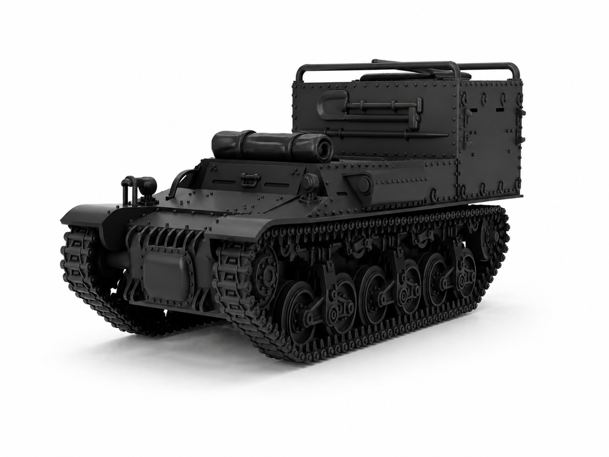 SSMODEL 1/220 Beobachtungspanzer Lorraine Schlepper Resin MODEL KIT TSS2201411 Main image