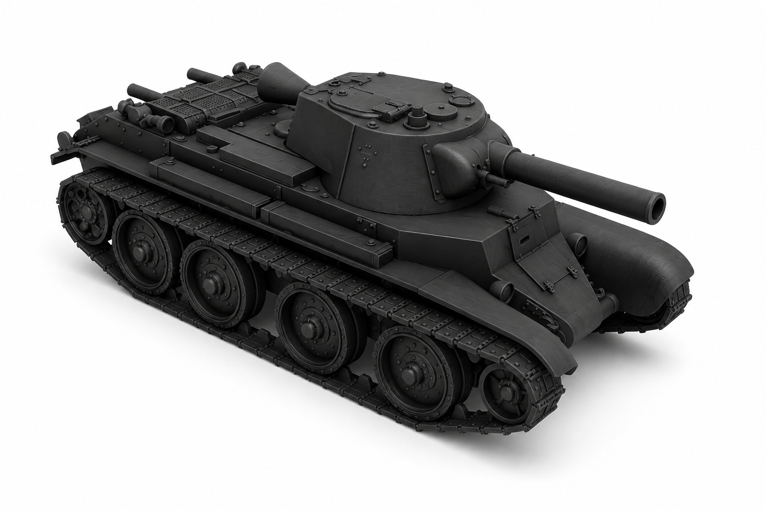 SSMODEL 1/700 BT-7-203 Soviet Fictional Light Tank Resin Model Kit TSS7000483 — detail view 2