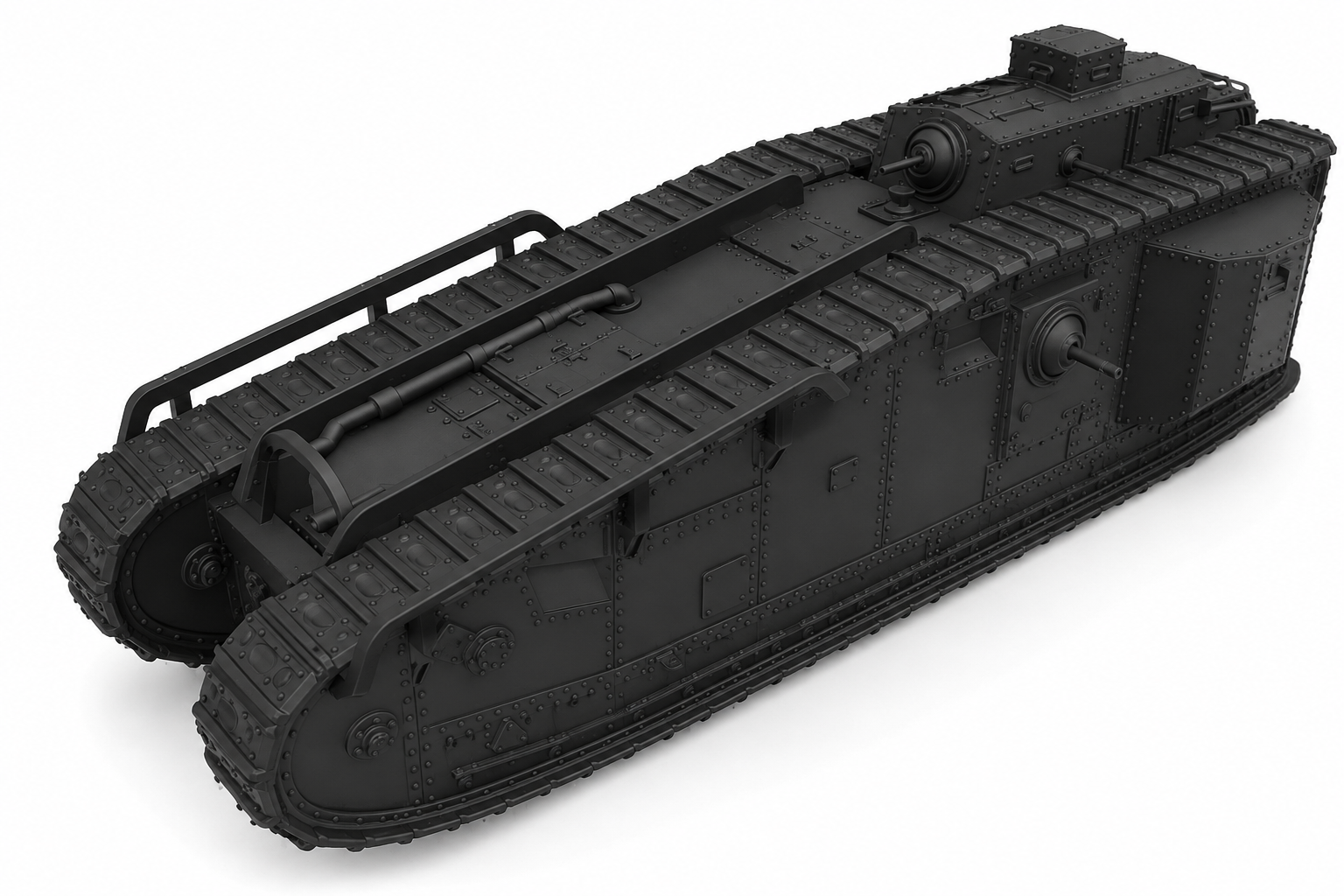 SSMODEL 1/144 Mark VIII Liberty WW1 Tank Resin Model Kit TSS1440732 — scale model kit