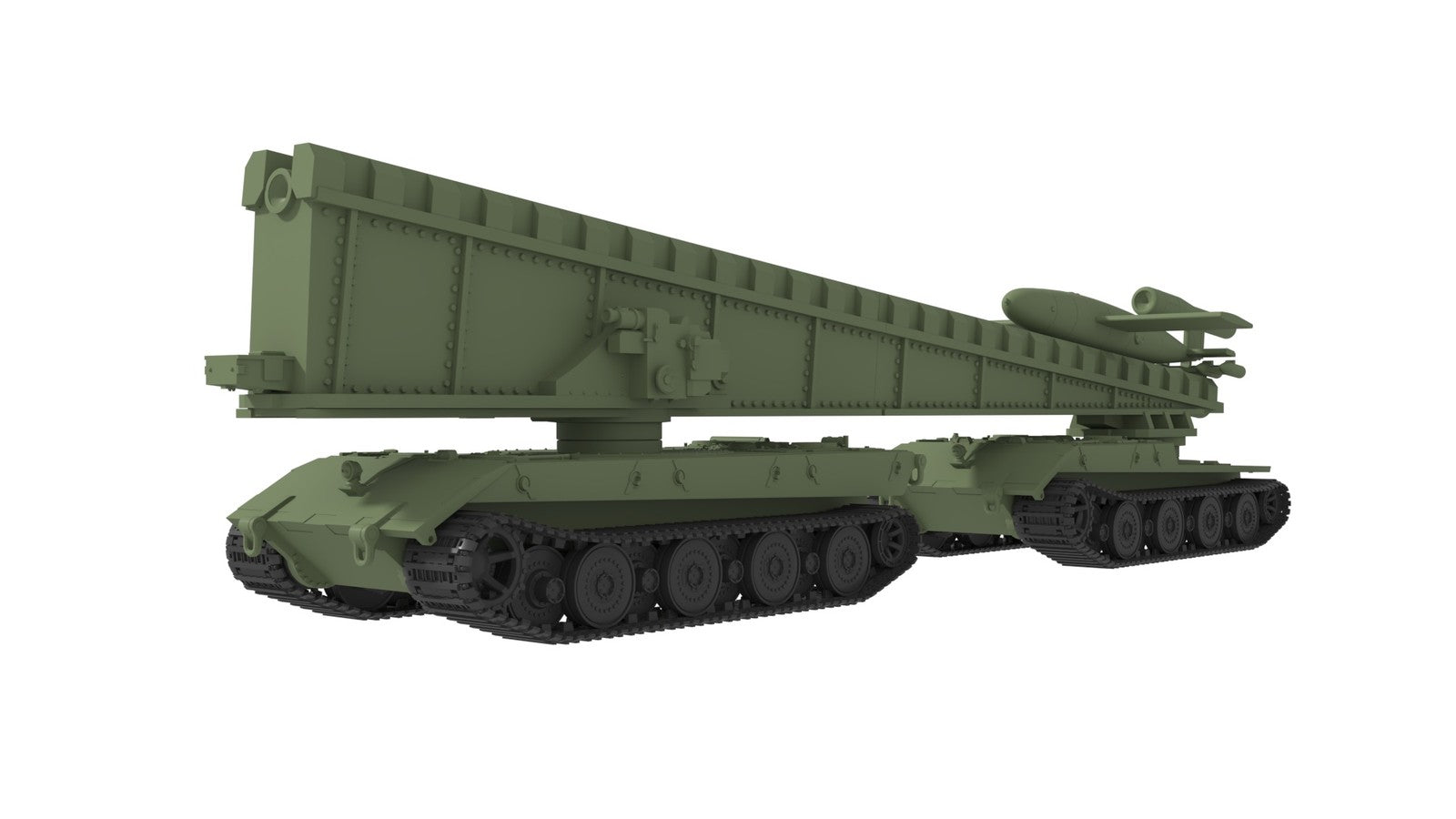SSMODEL 1/350 V-1 auf E-100 Ausf.B German missile resin model kit TSS3500332 — detail view 3