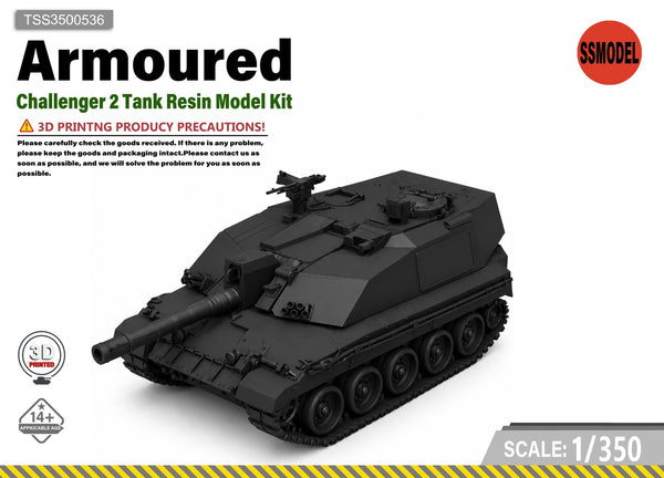SSMODEL 1/350 Challenger 2 Tank Resin Model Kit TSS3500536