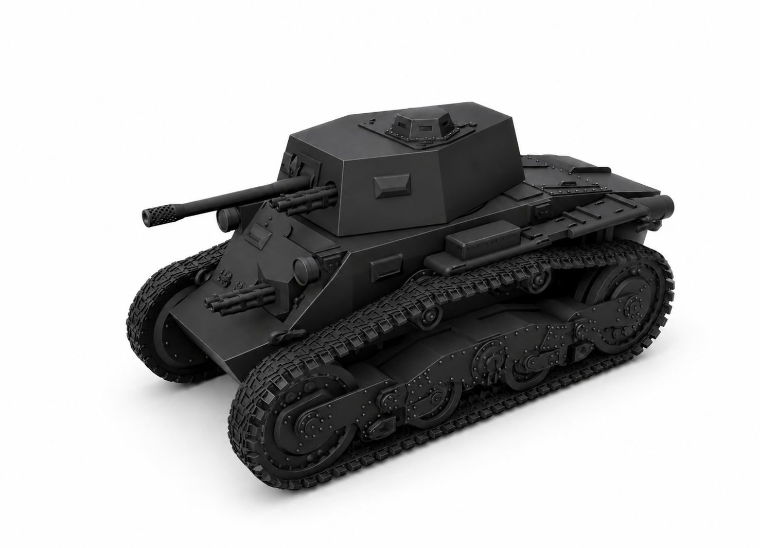 SSMODEL 1/350 Straussler V-4 tank Resin Model Kit TSS3500252 — detail view 2