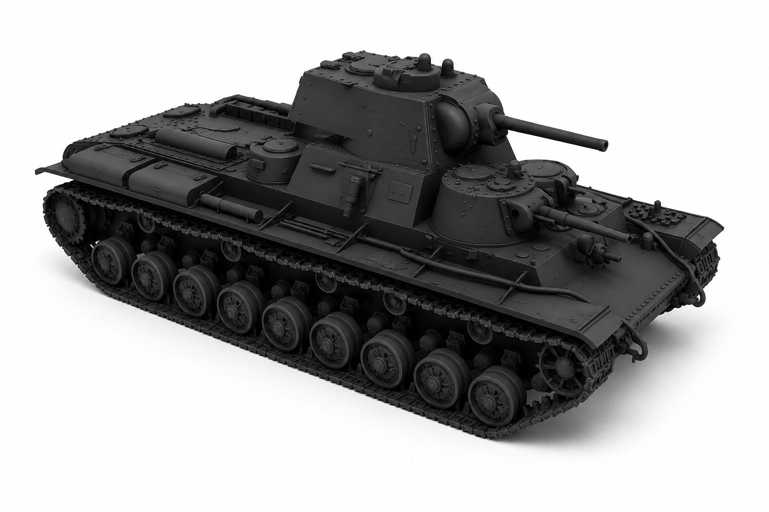 SSMODEL 1/350 KV-35 Soviet fictional superheavy tank resin model kit TSS3500490 — detail view 2
