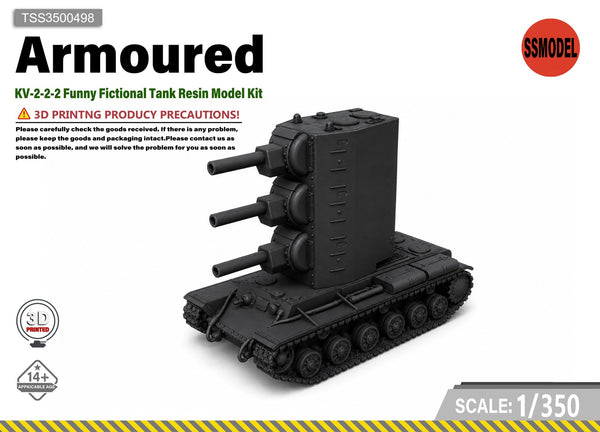 SSMODEL 1/350 KV-2-2-2 Funny Fictional Tank Resin Model Kit TSS3500498