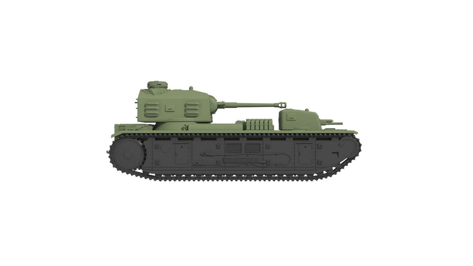 SSMODEL 1/350 Pz.Kpfw.F2 750(f)German supergeavy tank resin model kit TSS3500477 — detail view 5