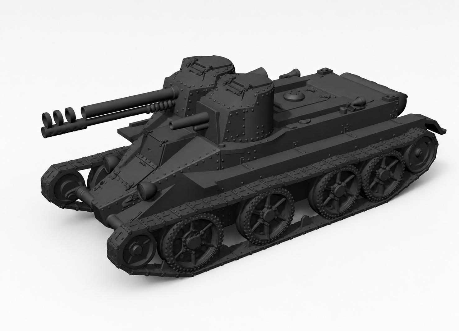 SSMODEL 1/350 BT-4-76 Fictional Soviet tank Resin Model Kit TSS3500155 — detail view 2