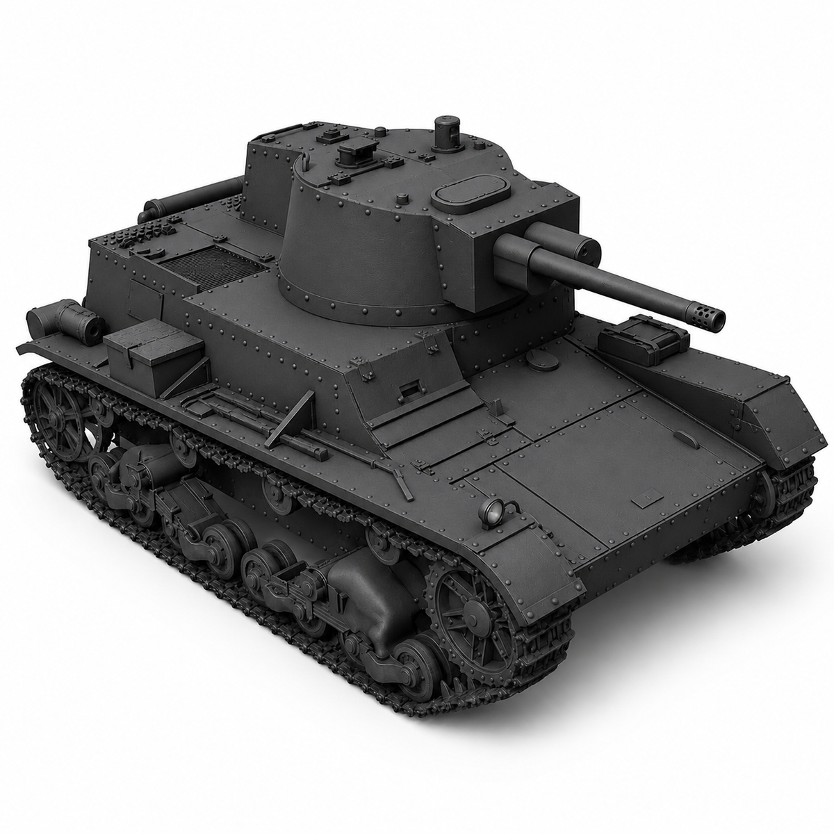 SSMODEL 1/72 7TP JW Tank Resin Model Kit TSS0720535 — detail view 2