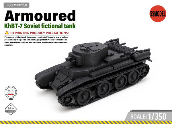 SSMODEL 1/350 KhBT-7 Soviet fictional tank Resin Model Kit TSS3500158