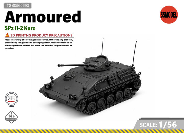 SSMODEL 1/56 Schutzenpanzer SPz 11-2 Kurz Tank Resin MODEL KIT TSS0560693
