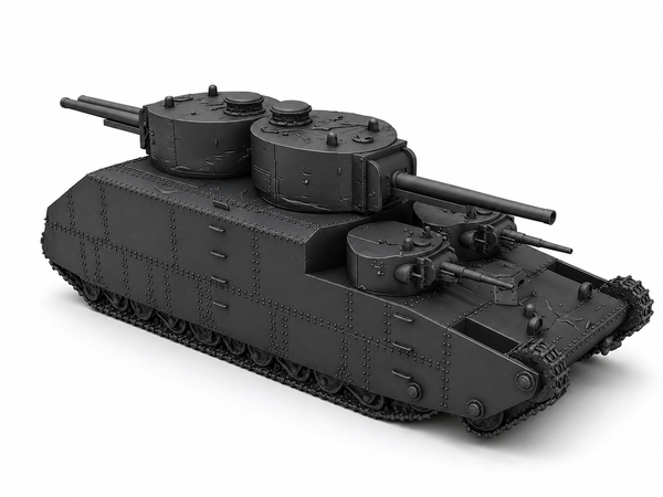 SSMODEL 1/350 T-39 Soviet experimental superheavy tank ResinModel Kit TSS3500009