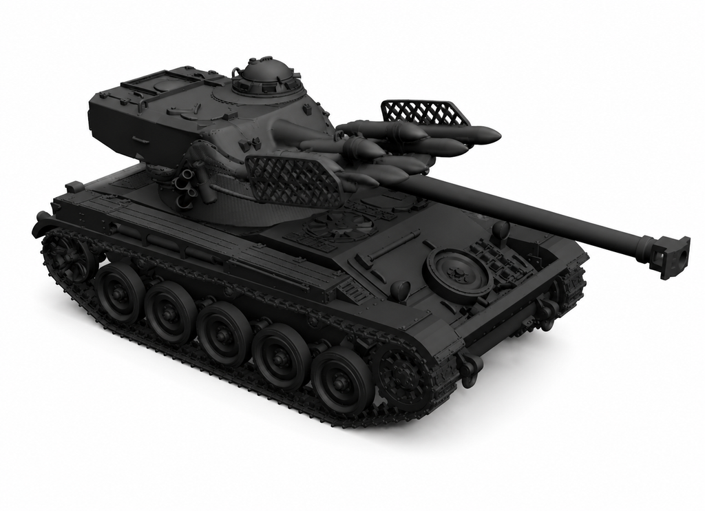 SSMODEL 1/350 AMX-13 French Coldwar Light Tank Resin Model Kit TSS3500373