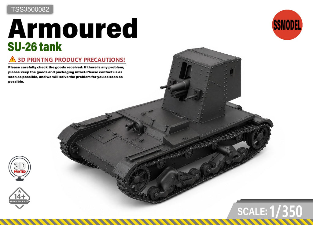 SSMODEL 1/350 SU-26 tank Resin Model Kit TSS3500082