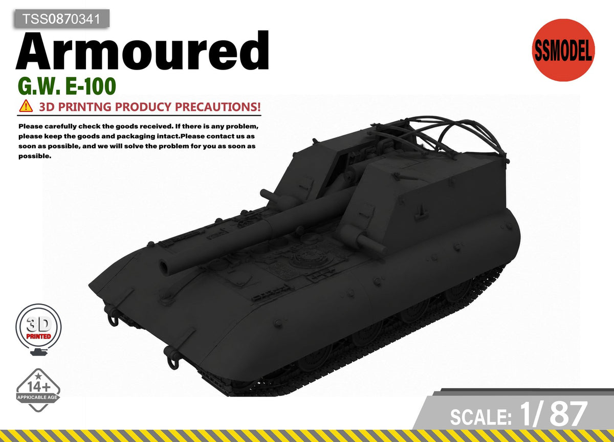 SSMODEL 1/87 G.W. E-100 Tank Resin Model Kit TSS0870341