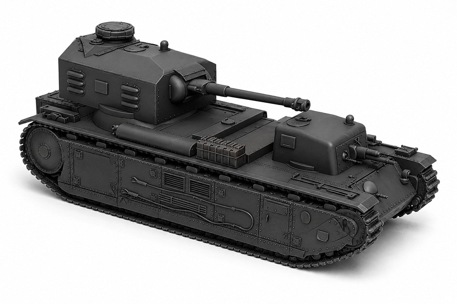 SSMODEL 1/350 Pz.Kpfw.F2 750(f)German supergeavy tank resin model kit TSS3500477 — detail view 2