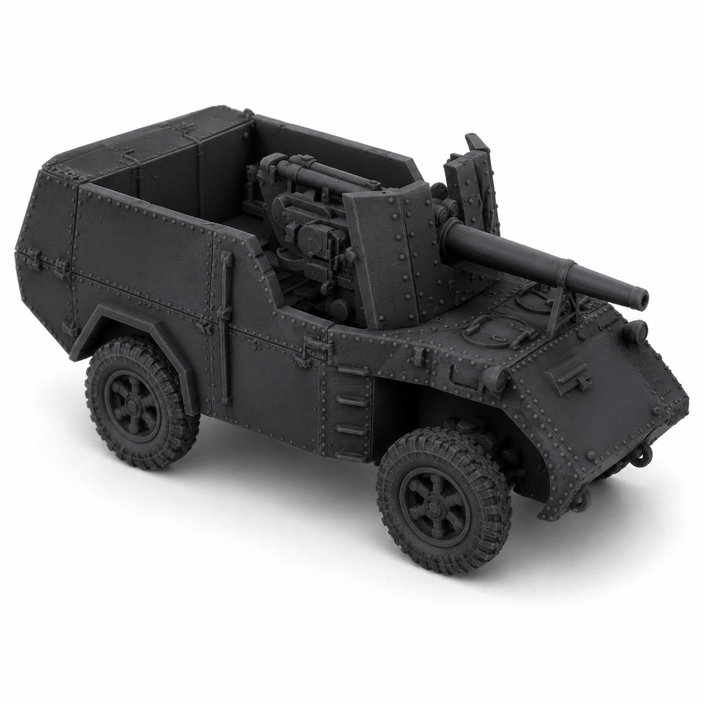 SSMODEL 1/350 Semovente Ruotato da 90/52 Breda 501 Resin Model Kit TSS3500562