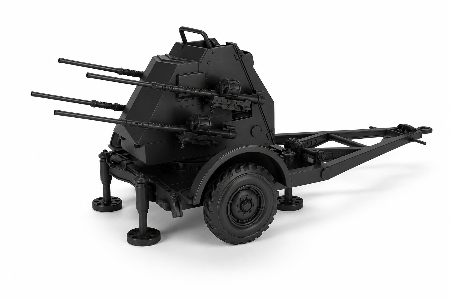SSMODEL 1/56 Quad Polsten AA guns Canada Resin Model Kit TSS0560915 — scale model kit