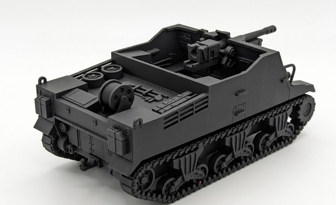 SSMODEL 1/56 WWII Canadian M7 Sexton II SPG D-Day Resin Model Kit TSS0560887 — detail view 2