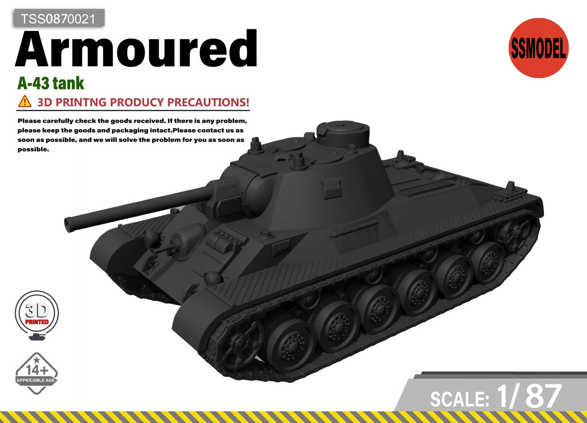 SSMODEL 1/87 A-43 Tank Resin Model Kit TSS0870021