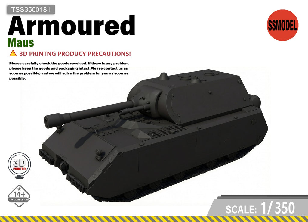 SSMODEL 1/350 Maus tank Resin Model Kit TSS3500181