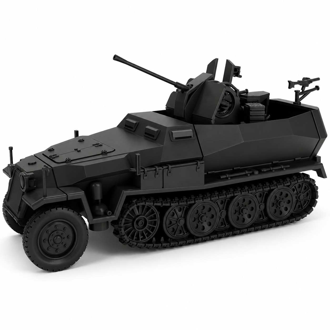 SSMODEL 1/200 Sd.Kfz.251/17 Ausf.C with 2cm Flak 38 Resin MODEL KIT TSS2001526 — scale model kit