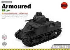 SSMODEL 1/200 M3 Lee Medium Tank Resin MODEL KIT TSS2000222