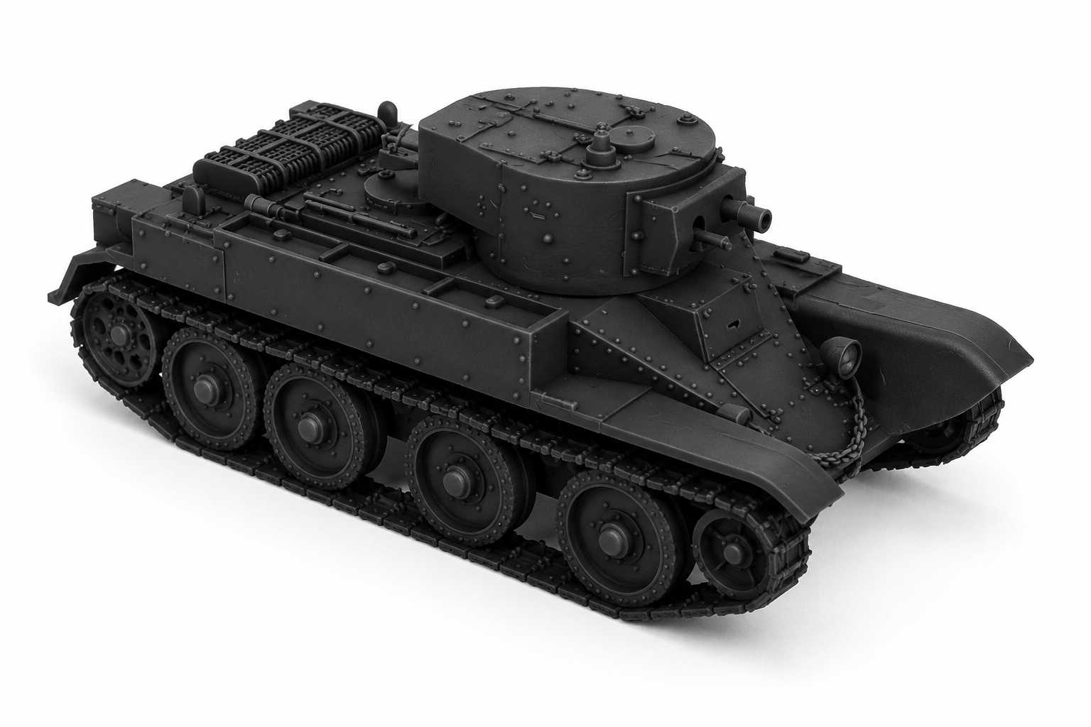 SSMODEL 1/700 SU-7 KhBT-5 Soviet flamethrower tank resin model kit TSS7000487 — detail view 2