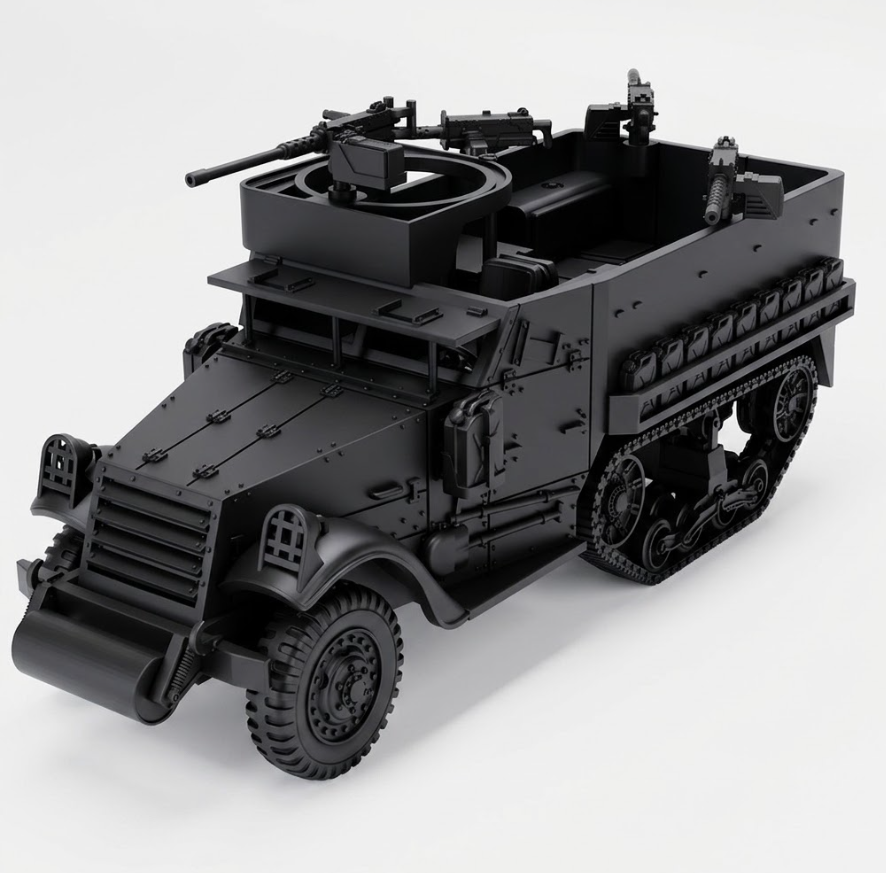 SSMODEL1/32 1/35 1/48 1/64 WWII US M9A1 Half-track Lend-Lease Model TSS0890