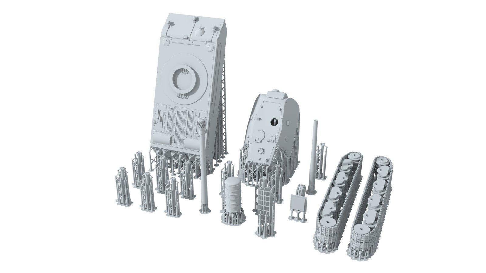 SSMODEL 1/350 VK 168.01 (p) German superheavy tank Resin Model Kit TSS3500170 — detail view 7
