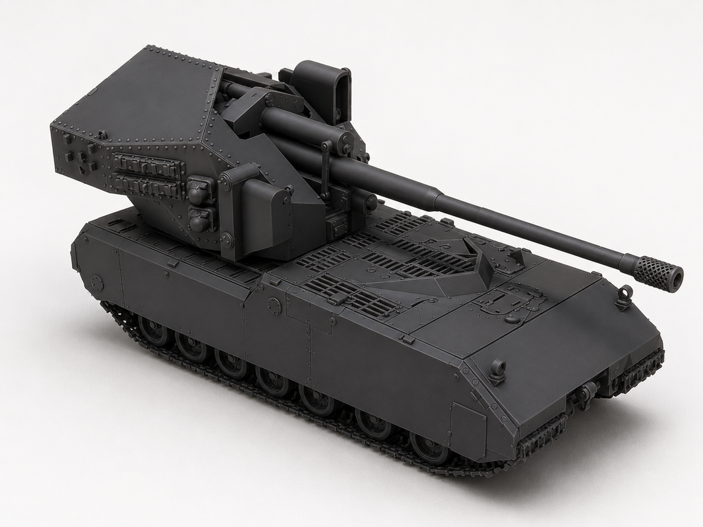 SSMODEL 1/700 Waffentrager auf Maus Tank Resin Model Kit TSS7000347