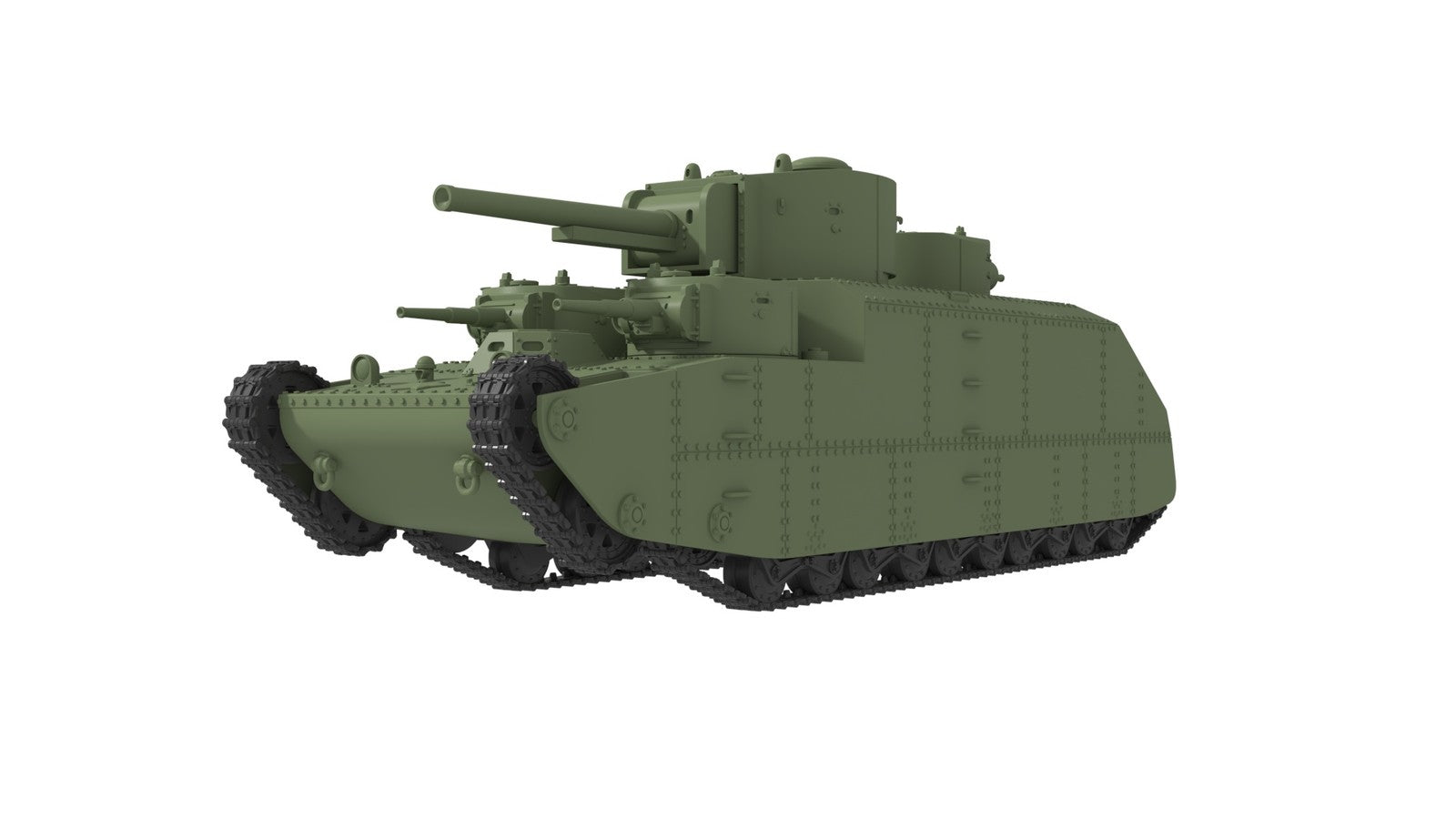 SSMODEL 1/350 T-39 Soviet experimental superheavy tank ResinModel Kit TSS3500009 — detail view 4