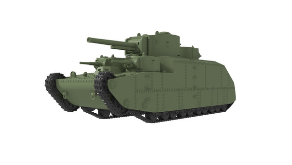 SSMODEL 1/350 T-39 Soviet experimental superheavy tank ResinModel Kit TSS3500009