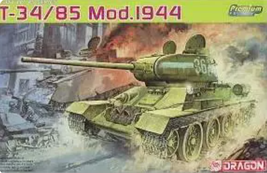 DRAGON 6319 1/35 T-34/85 Mod.1944 Premium Edition w/Tracks Model Kit