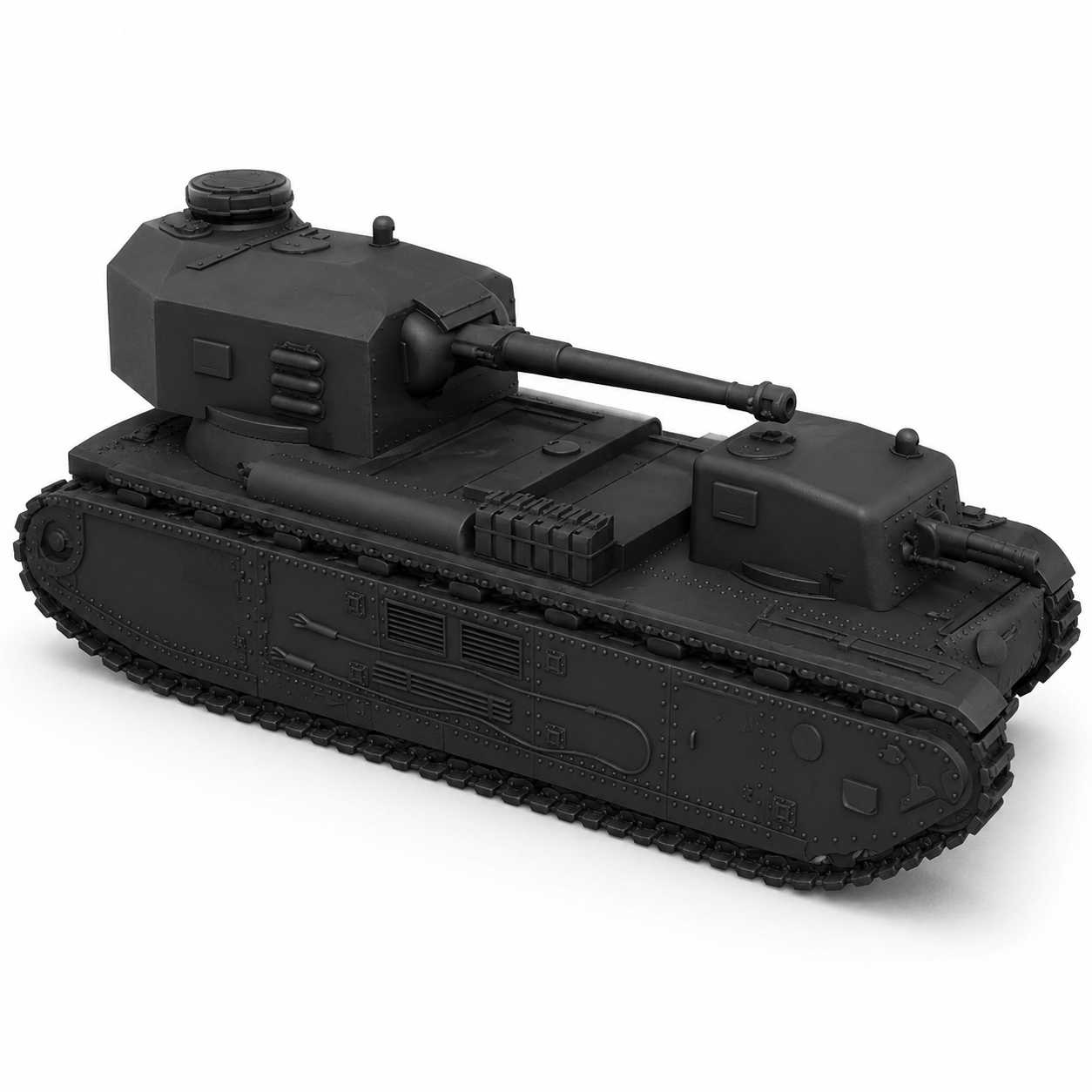 SSMODEL 1/350 Pz.Kpfw. F2 750 f German fictional tank Resin MODEL KIT TSS3500450 — detail view 2