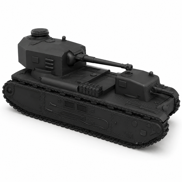 SSMODEL 1/350 Pz.Kpfw. F2 750 f German fictional tank Resin MODEL KIT TSS3500450