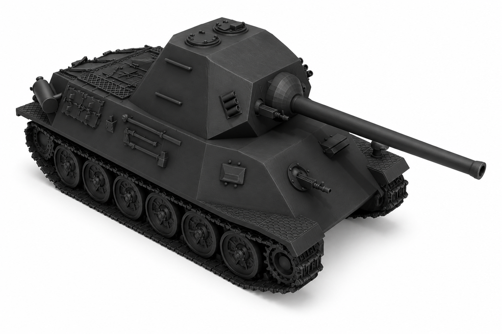 SSMODEL 1/700 Škoda T-25 Tank Resin Model Kit TSS7000565