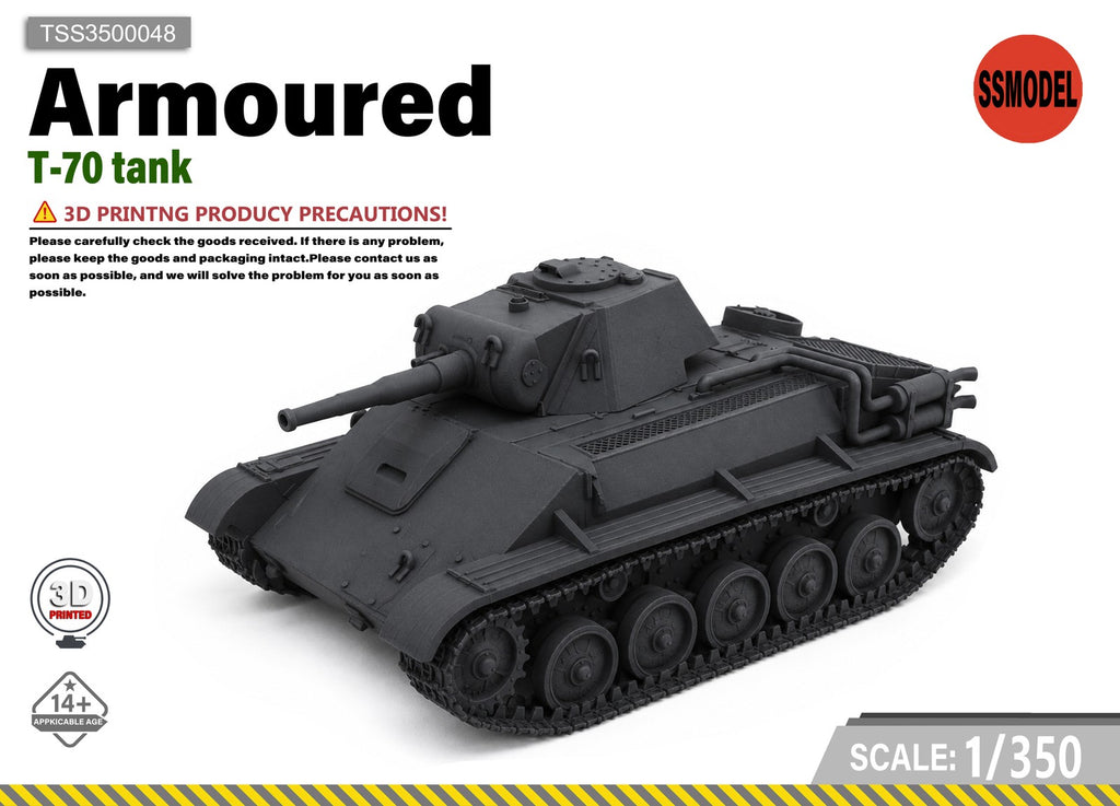 SSMODEL 1/350 T-70 Tank Resin Model Kit TSS3500048