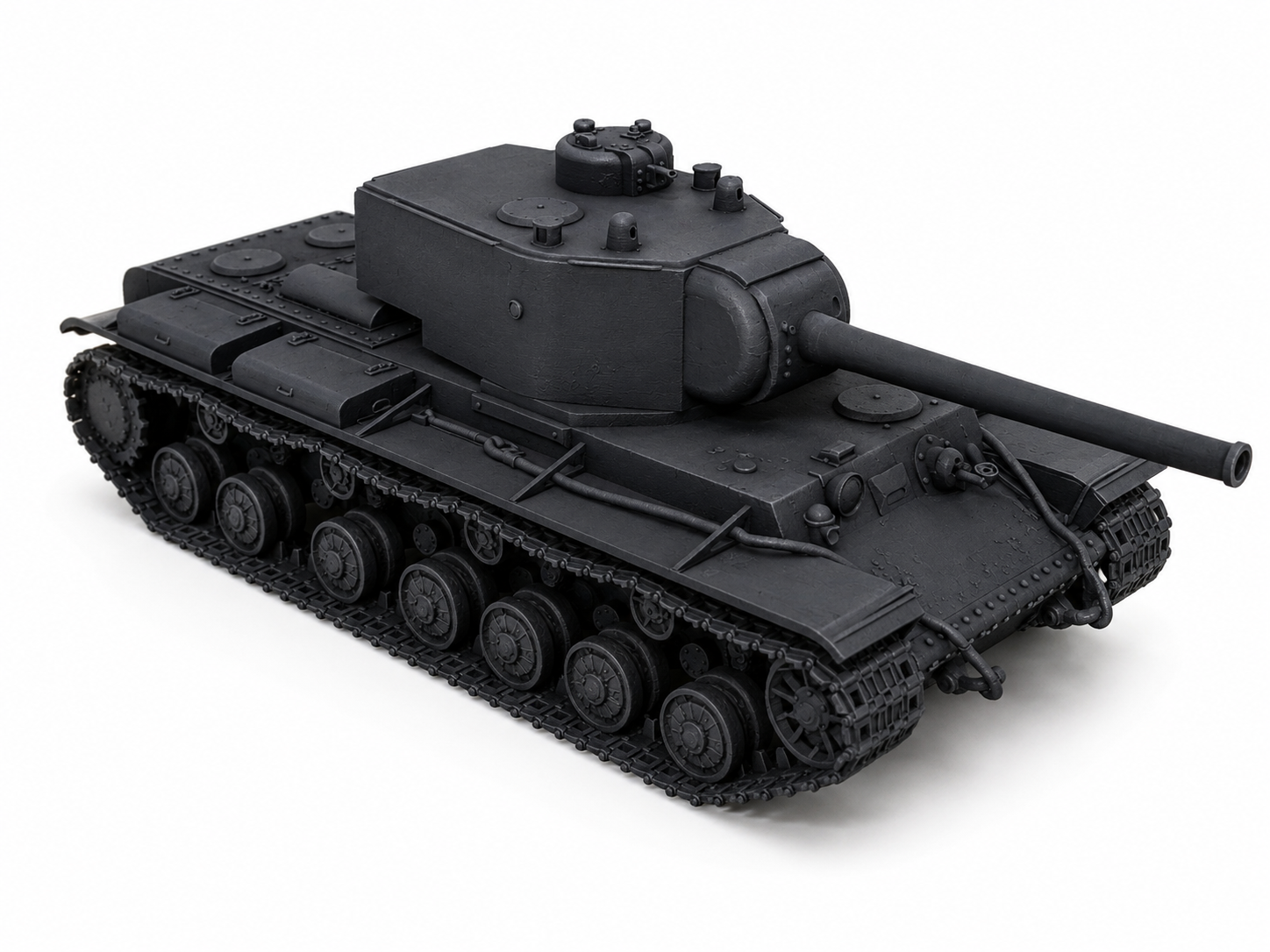 SSMODEL 1/350 KV-1 KV-220 Soviet experimental tank resin model kit TSS3500142 — detail view 2