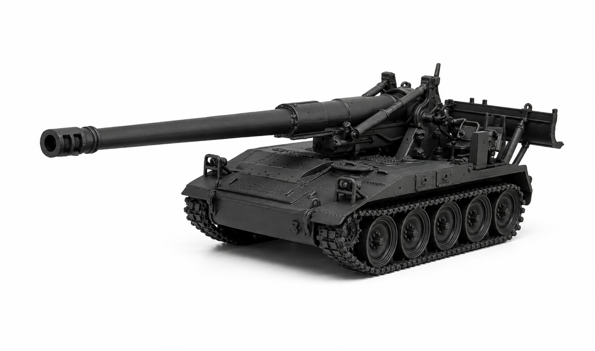 SSMODEL 1/32 1/35 1/48  M110A2 203mm US+Germany Cold war Tank  MODEL KIT TSS0667 — detail view 2
