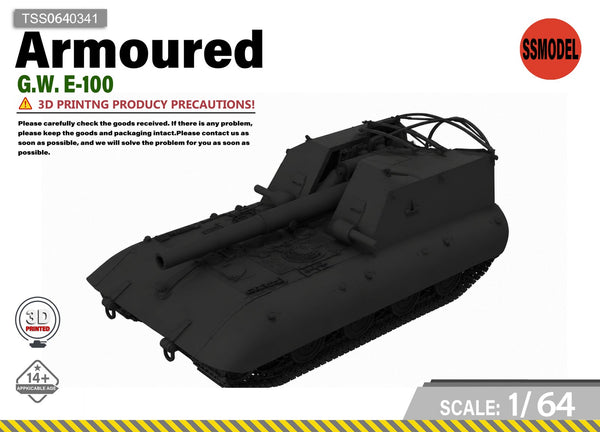 SSMODEL 1/64 G.W. E-100 Tank Resin Model Kit TSS0640341