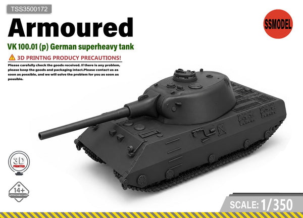 SSMODEL 1/350 VK 100.01 (p) German superheavy tank Resin Model Kit TSS3500172