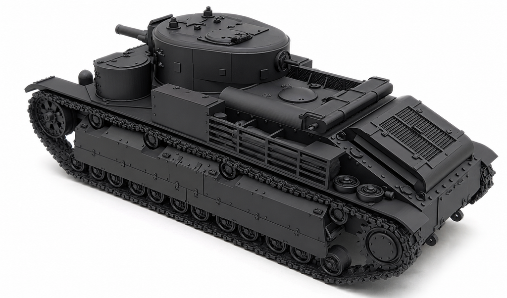 SSMODEL 1/350 T-28 Soviet Medium Tank Resin Model Kit TSS3500017