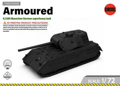 SSMODEL 1/72 K.3385 Mauschen German superheavy tank Resin MODEL KIT TSS0720458