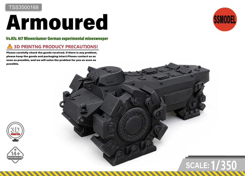 SSMODEL 1/350 Vs.Kfz. 617 Minenraumer German experimental minesweeper Model Kit