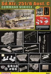 Dragon 6442 1/35 Sd.Kfz.251/6 Ausf.C Command Vehicle w/EZ Track/Metallic Car